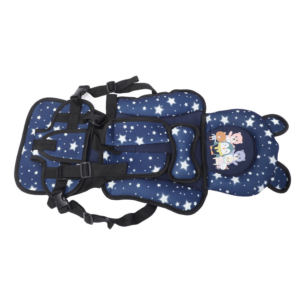 Baby Car Seat Insert Bear Pattern, Adjustable Straps, Portable Infant Liner