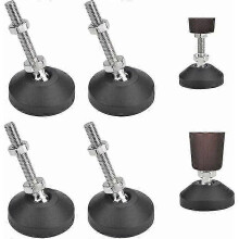 4 Pieces Adjustable Leveling Feet, M8 Adjustable Feet, M8 Adjustment Screws, Adjustable Furniture Putting Leveling Feet, Screw-in Leveling Feet for Fu