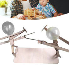 Holz-Ballonmann-Kampfspielzeug für 2 Spieler, 30 cm Buche Puzzle-Spiel