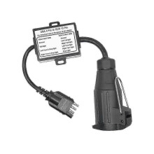 Us To Eu Trailer Light Converter for Us Cars 4-pin Flat Plug Socket To European Trailer 13-pin Roun-good
