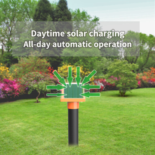 Mole Repeller Solar Powered Sonic Mole Deterrent 1