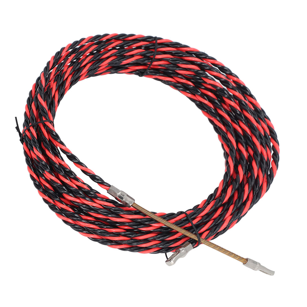 Cable Puller & Wire Threader 10M Flat Head Electrician Tool With Gloves & Ties 8081349032985