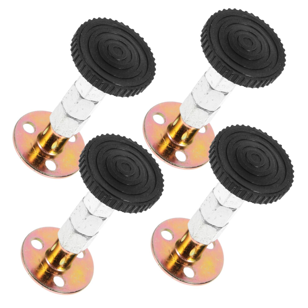 Adjustable Headboard Stopper Bed Stabilizer Set of 4, Noise Reduction Wall Bumper Spacer for Bed Frame Protection