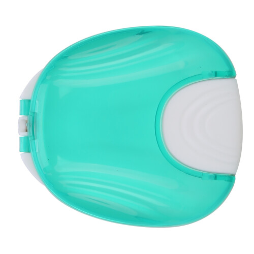 Portable Blue Orthodontic Retainer Case Waterproof Denture Storage Container 2