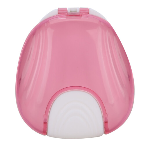 Portable Pink Orthodontic Retainer Case Waterproof Denture Storage Container 1