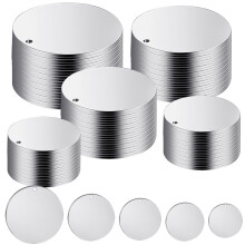 100 Pieces/Set Stamping Blanks Engraving Blanks 10/15/20/25/30mm