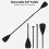 Adjustable Paddle Aluminum Alloy Detachable 10