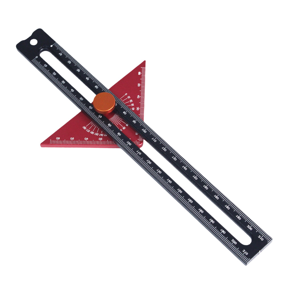 Rulers Woodworking, 180 Degree Adjustable Protractors Angled 7627000092205