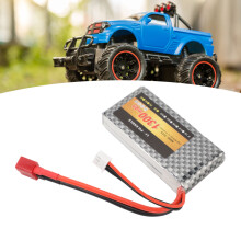 7.4V 1300mAh LiPo Battery for RC Truck 2S 25C T Plug Replacement