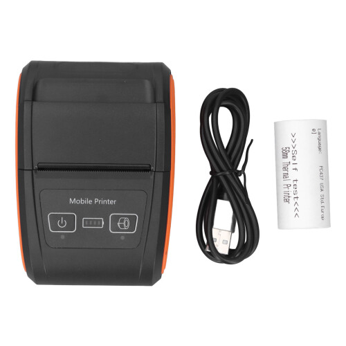 Wireless Mini BT 58mm Thermal Printer 203DPI 90mm/s for Supermarkets 2