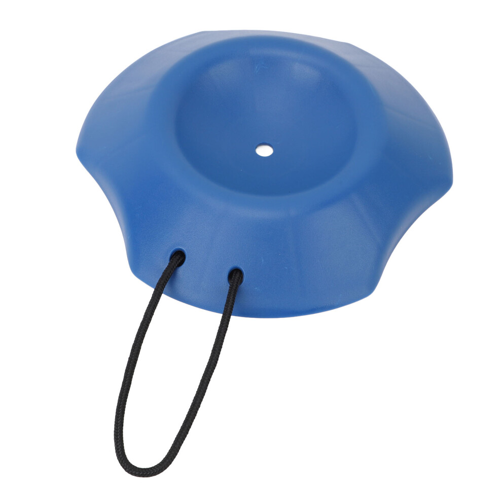 Portable 4400 Lbs Trailer Chock With Rope Handle For Rvs And Campers Blue 4331349034002
