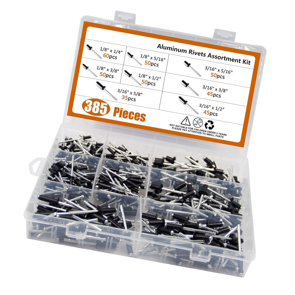Multipurpose Metal Blind Rivets Set Heavy Duty Metal Rivets 7627000092397