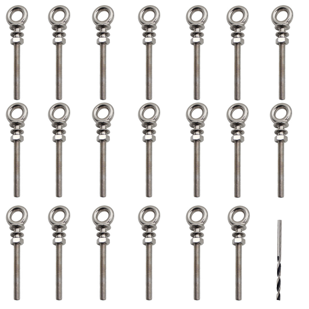 Industrial Steel Eye Bolts With Nut Multipurpose Eye Bolts For 7627000092595