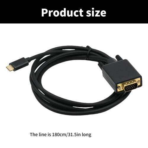 31inch USB C to VGA Cable High Definition Video Adapter for 2