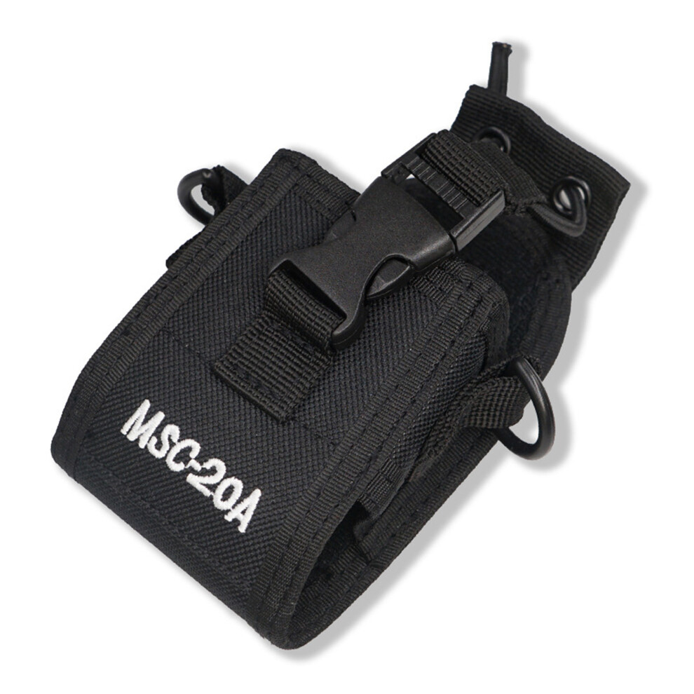 Two Way Radio Nylon Belt Bag Case With Long Shoulder Strap For 7627000093554