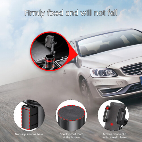 Car Phone Mount with Long Arm Car Cup Phone Stand Expander 1