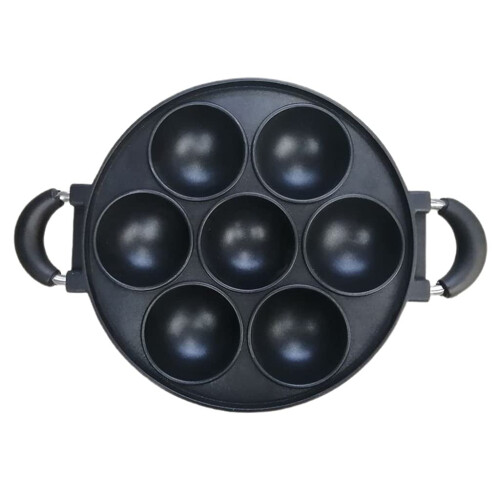 Kitchen Cookwares 7-Hole Egg Molds Tray Non-Stick Bakeware Set For Omelette Pan And Baking Forms