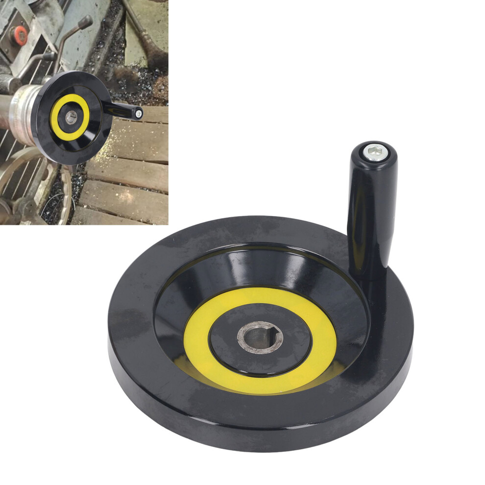 16X160mm Engineering Plastic Lathe Hand Wheel With Detachable Handle 4681349035210