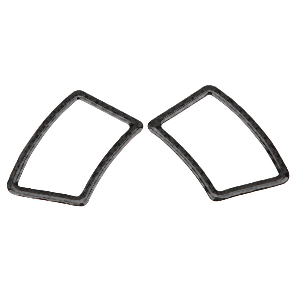 2Pcs Dashboard Air Vent Trim Soft Carbon Fiber 8320539127941