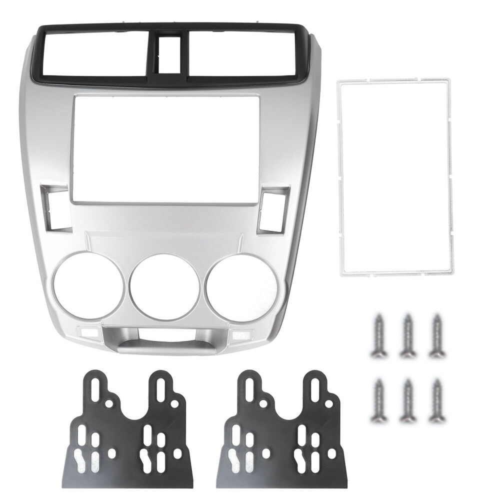 2Din Stereo Radio Fascia Dvd Audio Navigation Silver 8320539128115
