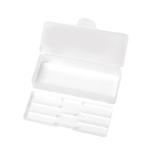 Storage Boxes Double Layer Organizer for Nail Art Pens Brushes Tools Clear Manicure Pedicure Case with Removable Compartments