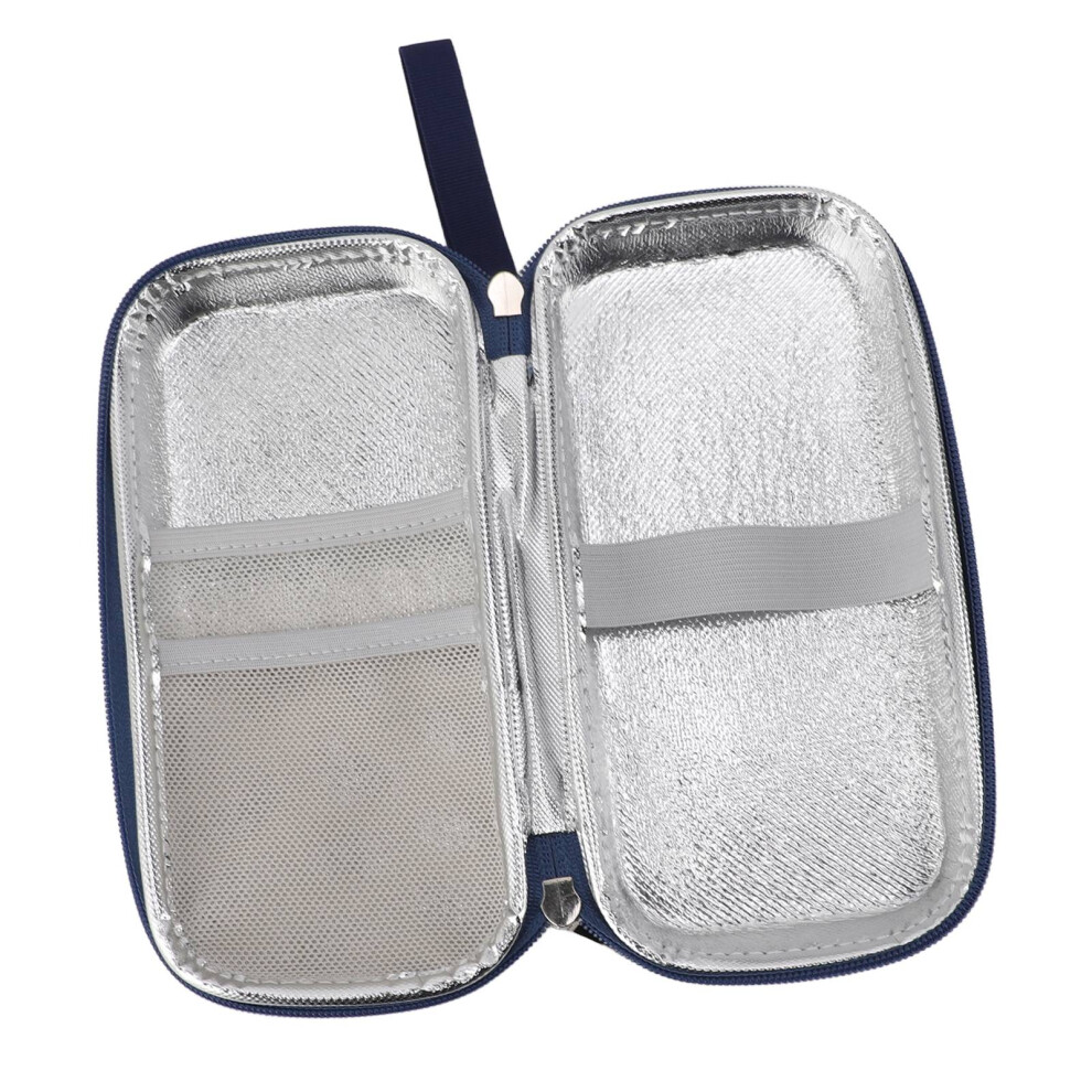 Portable Insulin Cooler Bag 22.5x12cm EVA Insulated Organizer
