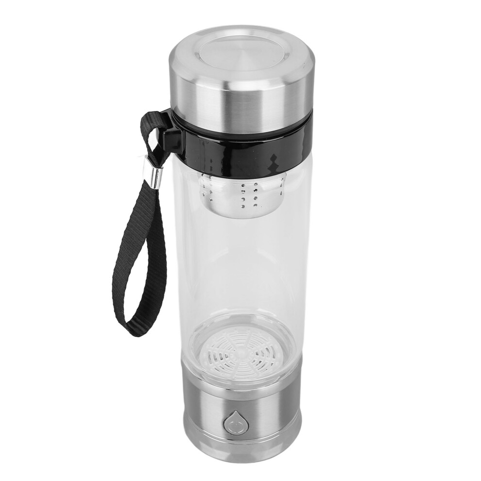 420ml Glass Hydrogen Water Bottle, Portable, 24.5x7cm-image-OPC-PKFD566-NEW