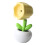 Veilleuse en pot de fleurs mini lampe de bureau jaune 13