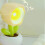 Veilleuse en pot de fleurs mini lampe de bureau jaune 6