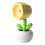 Veilleuse en pot de fleurs mini lampe de bureau jaune 2