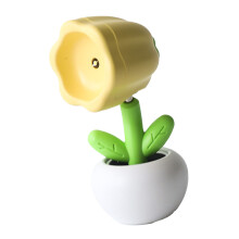 Mini vaso di fiori luce notturna gialla 3 pulsanti