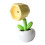 Veilleuse en pot de fleurs mini lampe de bureau jaune 1