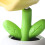 Veilleuse en pot de fleurs mini lampe de bureau jaune 8