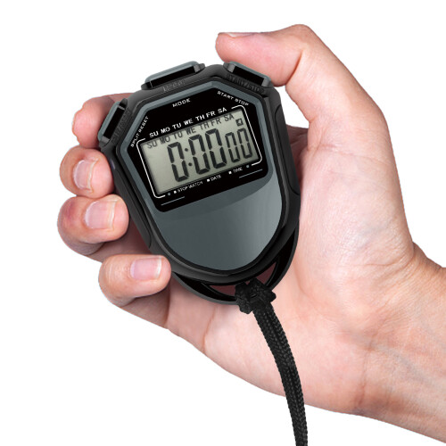 Waterproof Stopwatch Digital Handheld LCD Timer 2