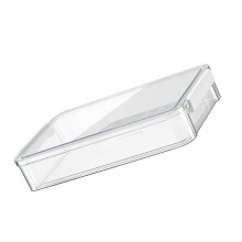 Transparent Plastic ID Storage Box with Latching Lid, Multi-Functional