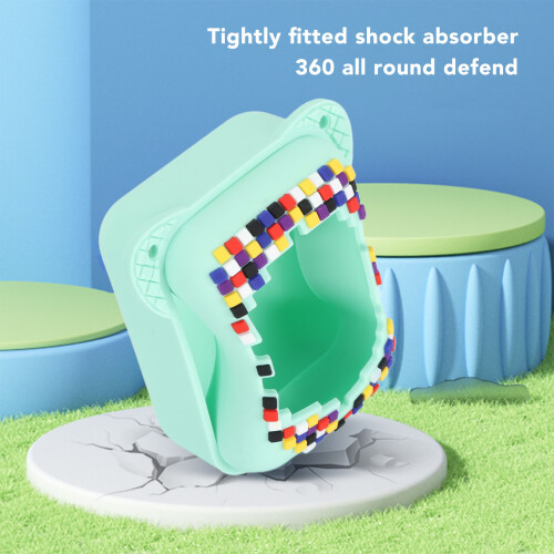 Custodia in silicone verde per Bitzee Digital Pet 8.2x7.5cm 2