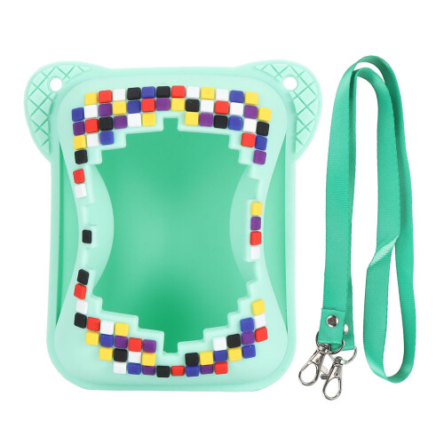 Custodia in silicone verde per Bitzee Digital Pet 8.2x7.5cm 1