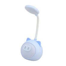 Lampada da tavolo 300 g Piglet Blu Ricaricabile 0,6 W-4,2 W