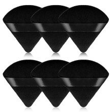 6 Pieces Powder Puff Triangle Shape Face Makeup Puff for Loose Powder Foundation