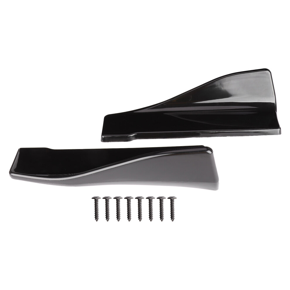 2Pcs Universal Rear Bumper Diffuser Lip Side Black 8320539129365