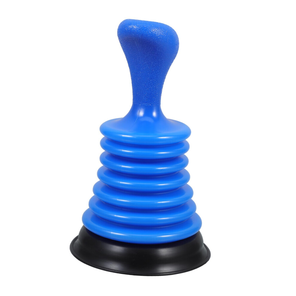 Drain Suction Plunger For Kitchen And Bathroom Mini Hand Plunger In Blue Color, Powerful Pipe Clog Remover For Sink And Bathtub 6038364343031