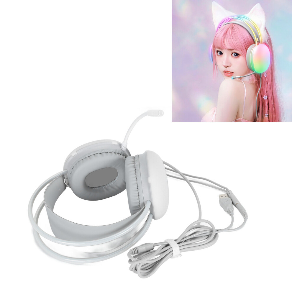 Rgb Gaming Headset With Microphone, 50Mm Speakers, Ergonomic Wired Design Light 9431349043587
