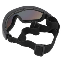 Adjustable Red Pet Sunglasses with Shatterproof UV Wind and Dust Defense