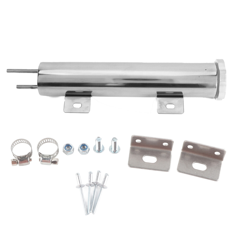 2X10in Stainless Steel Radiator Overflow Tank 8320539130057