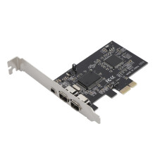 PCIE 1X to 3-Port 1394A Firewire Riser Card Support 1440x1080 800Mbps