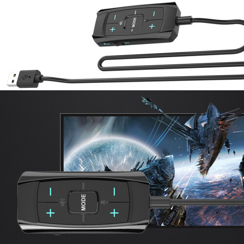 7.1 Virtual Surround USB Auditory Adapter External Sound Card 1