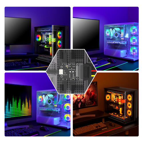 5V 3PIN ARGB Fan Controller 5V Lighting Controller Computer Case 1