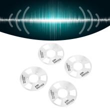Professional Metal Reel to Reel Cassette Tape 4 Reels Silver 40mm