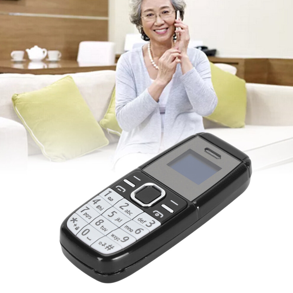 Mini Unlocked Button Phone 2G Gsm Dual Sim 0.66" Oled Black 7671349045118