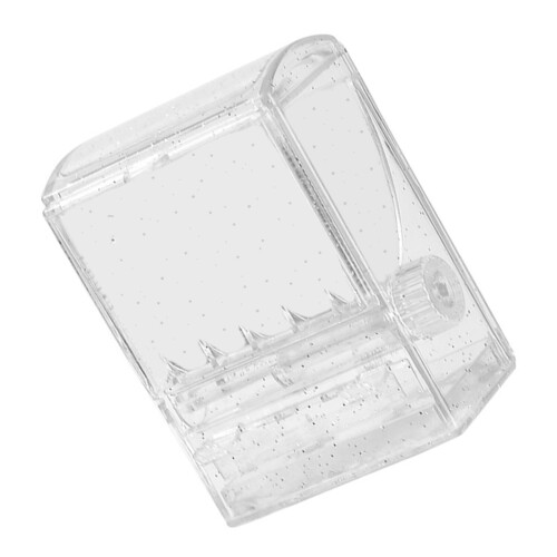 Elegant Clear Toothpick Box with Unique Knob Transparent Tooth